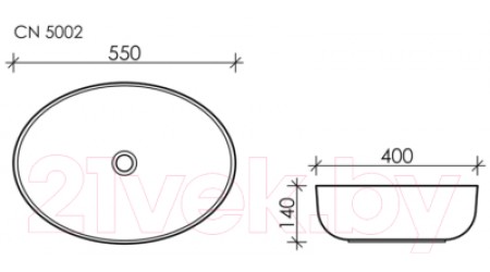 Умывальник Ceramica Nova Element CN5002