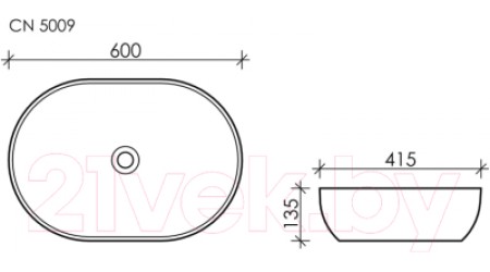 Умывальник Ceramica Nova Element CN5009