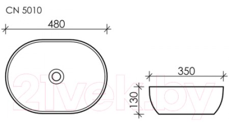 Умывальник Ceramica Nova Element CN5010