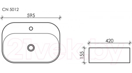 Умывальник Ceramica Nova Element CN5012