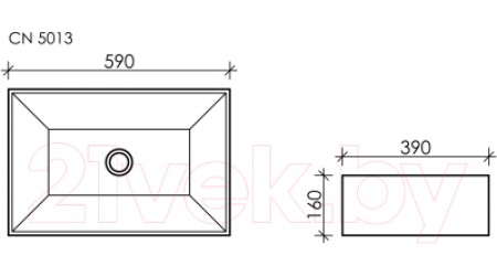 Умывальник Ceramica Nova Element CN5013