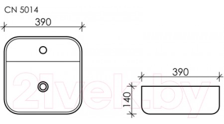 Умывальник Ceramica Nova Element CN5014
