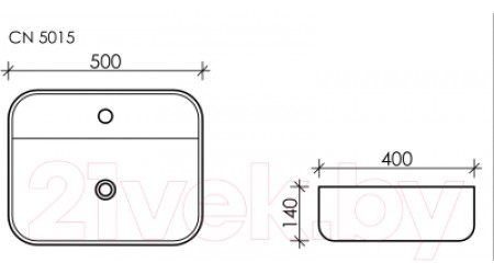 Умывальник Ceramica Nova Element CN5015
