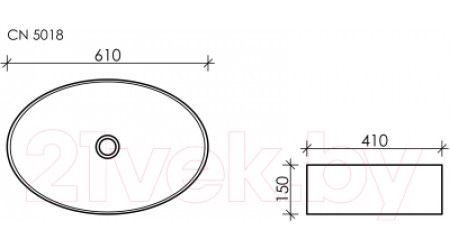 Умывальник Ceramica Nova Element CN5018