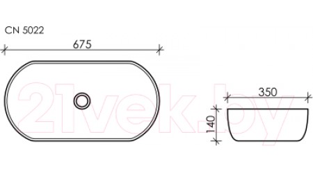 Умывальник Ceramica Nova Element CN5022