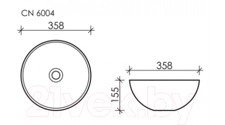 Умывальник Ceramica Nova Element CN6004