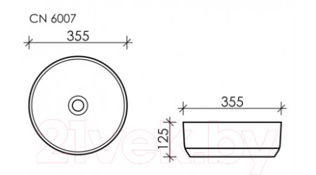 Умывальник Ceramica Nova Element CN6007
