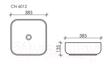 Умывальник Ceramica Nova Element CN6012