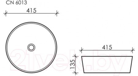 Умывальник Ceramica Nova Element CN6013