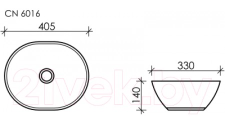 Умывальник Ceramica Nova Element CN6016