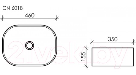 Умывальник Ceramica Nova Element CN6018