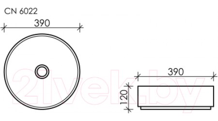 Умывальник Ceramica Nova Element CN6022