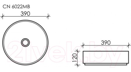 Умывальник Ceramica Nova Element CN6022ML
