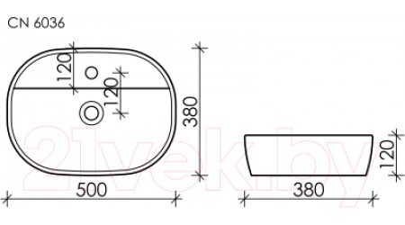 Умывальник Ceramica Nova Element CN6036