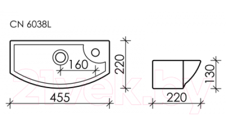 Умывальник Ceramica Nova Element CN6038L