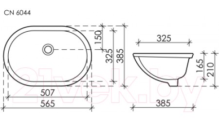Умывальник Ceramica Nova Element CN6044