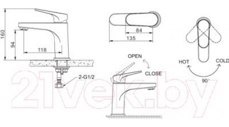 Смеситель Bravat Eler F1191238CP 