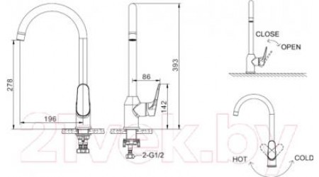 Смеситель Bravat Eler F7191238CP 