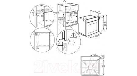 Электрический духовой шкаф Electrolux EOD3C70TK