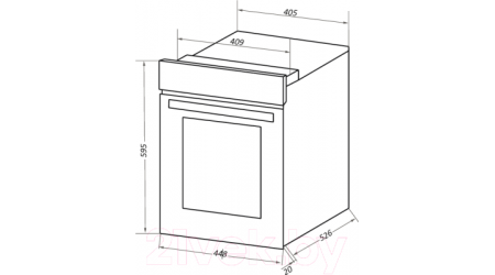 Электрический духовой шкаф Maunfeld EOEC.516W