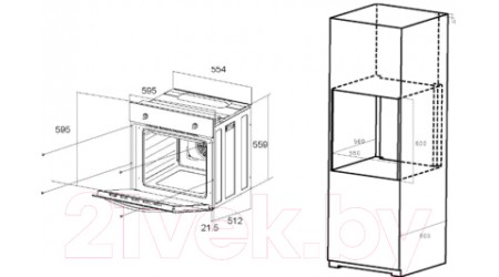 Электрический духовой шкаф Maunfeld EOEC.586B