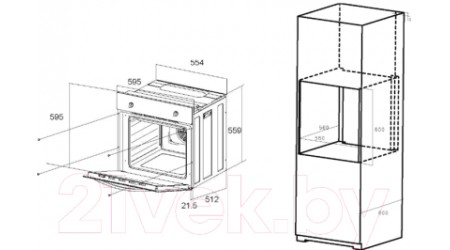 Электрический духовой шкаф Maunfeld EOEM.589B2
