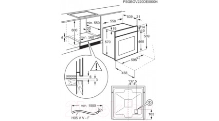 Электрический духовой шкаф Electrolux EOF5C50BZ