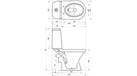 Унитаз напольный Jika Era 8245320002421 + 8915300000001