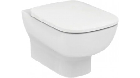 Унитаз подвесной Ideal Standard Esedra AquaBlade T386001+T318101 (с креплением и сиденьем soft-closw)