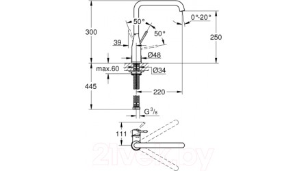 Смеситель GROHE Essence 30269GL0 