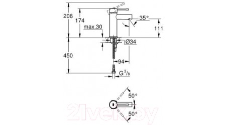Смеситель GROHE Essence 34294001 