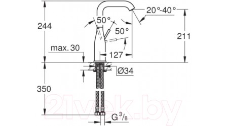 Смеситель GROHE Essence New 23541001 