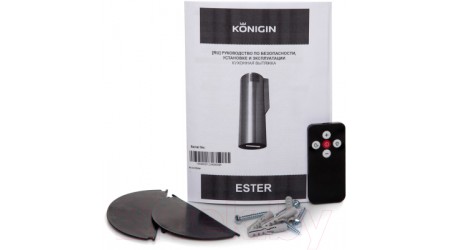 Вытяжка коробчатая Konigin Ester 31 (черный/черное стекло)