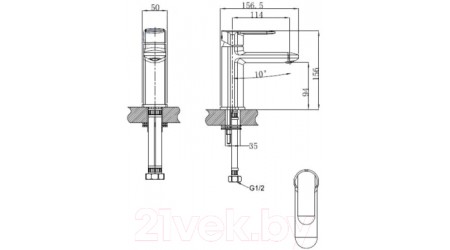 Смеситель Kaiser Estilo 62011 