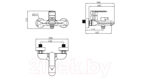 Смеситель Kaiser Estilo 62022 
