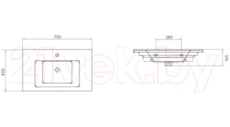 Умывальник Lapino Etna 1075
