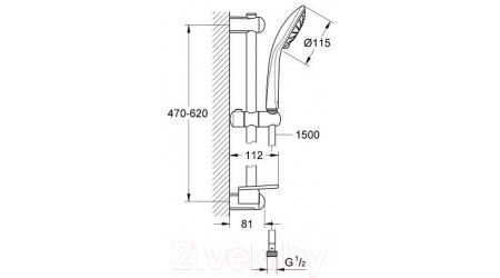 Душевой гарнитур GROHE Euphoria 110 Duo 27242001