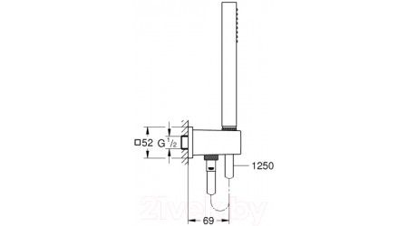 Душевой гарнитур GROHE Euphoria Cube Stick 26405000
