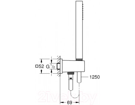 Душевой гарнитур GROHE Euphoria Cube Stick 26405000