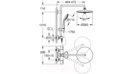 Душевая система GROHE Euphoria System 27296003