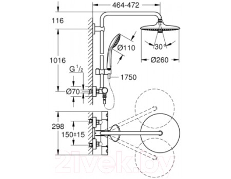Душевая система GROHE Euphoria System 27296003