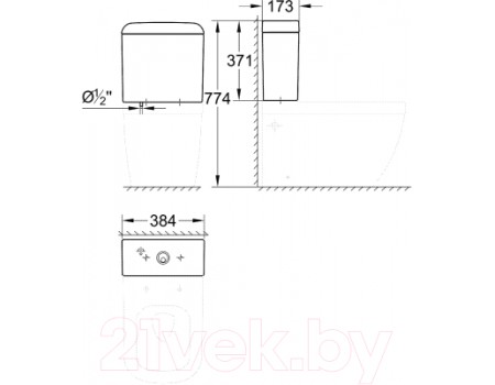 Сливной бачок GROHE Euro 39332000