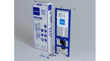 Унитаз подвесной с инсталляцией GROHE Euro Ceramic 39206000+39331001+S-IN-MZ-VECTOR+P-BU-ACT/Blg/Gl