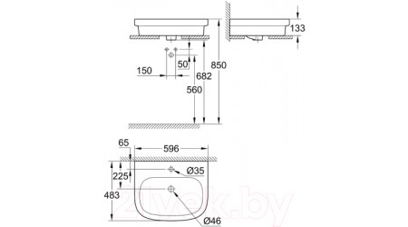Умывальник GROHE Euro Ceramic 39337000