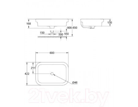 Умывальник GROHE Eurocosmo 39124001