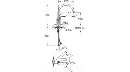 Смеситель GROHE Euroeco Special 32786000 