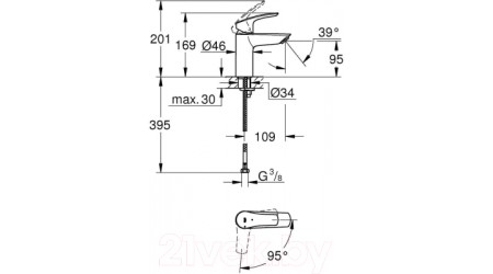 Смеситель GROHE Eurosmart 32154003 