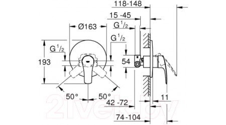 Смеситель GROHE Eurosmart 33556003 