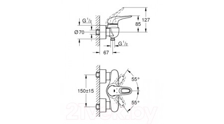 Смеситель GROHE Eurostyle 33590003 