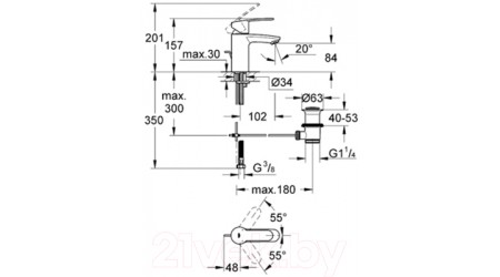 Смеситель GROHE Eurostyle Cosmopolitan 33552002 